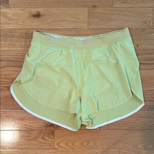 Lululemon Women's neon Yellow Athletic Shorts